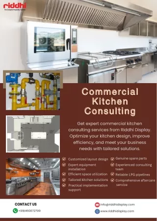 Professional Commercial Kitchen Consulting for Your Culinary Setup