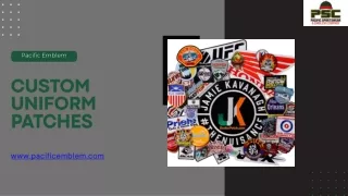 Custom Uniform Patches Enhance Your Brand and Identity with Pacific Emblem