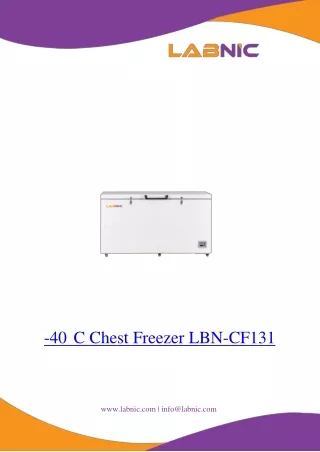 40 c chest freezer lbn cf131