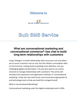 What are conversational marketing and conversational commerce? Use chat to build