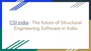 Structural Engineering Software in India