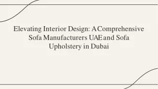 Sofa Manufacturers UAE and Sofa Upholstery in Dubai -  Avon