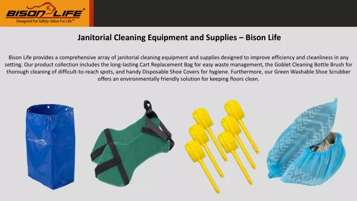 janitorial cleaning equipment and supplies bison