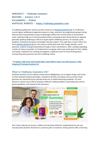 product viahemp gummies rating 4 8 5 availability