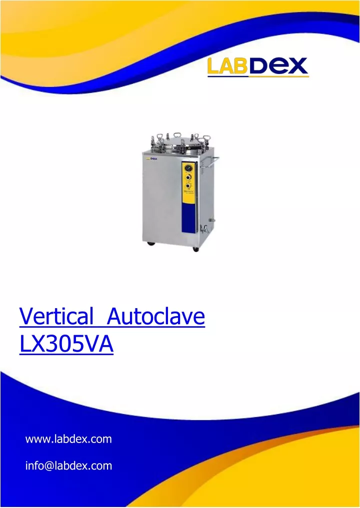 vertical autoclave lx305va www labdex com