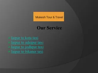 Jaipur to kota taxi