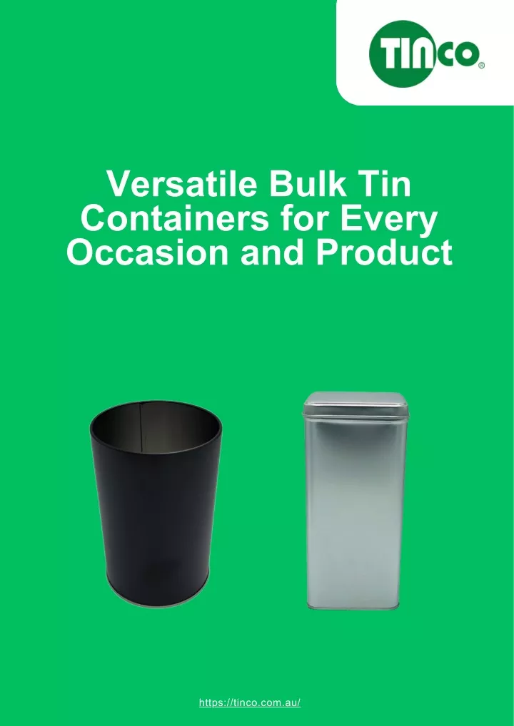 versatile bulk tin containers for every occasion