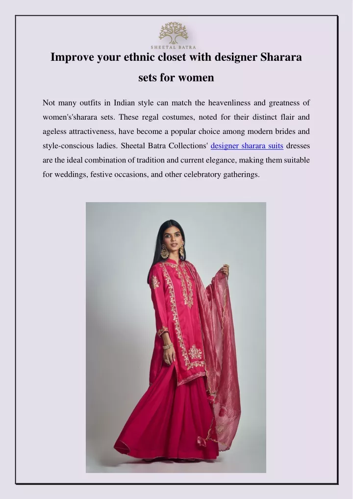 improve your ethnic closet with designer sharara