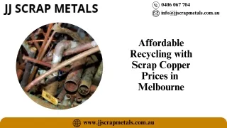 Affordable Recycling with Scrap Copper Prices in  Melbourne