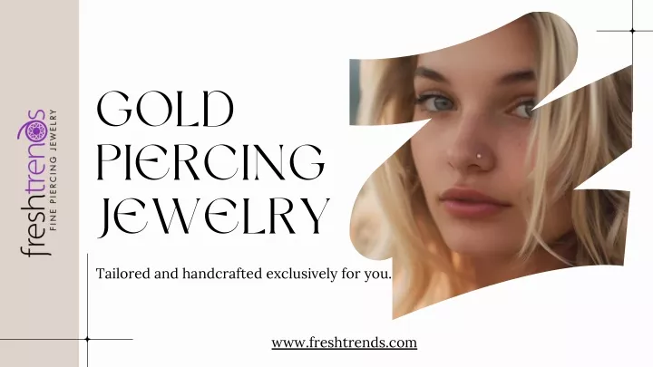 gold piercing jewelry