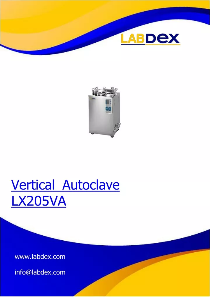 vertical autoclave lx205va www labdex com