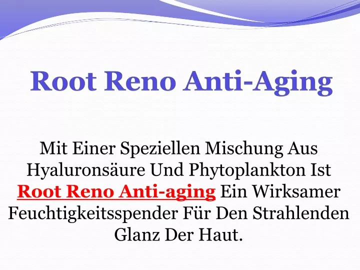 root reno anti aging