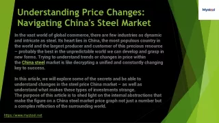 Understanding Price Changes Navigating China's Steel Market