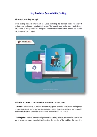 Key Tools for Accessibility Testing