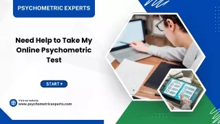 Need Help to Take My Online Psychometric Test