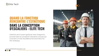 Quand la fonction rencontre l'esthétique dans la conception d'escaliers : Elite