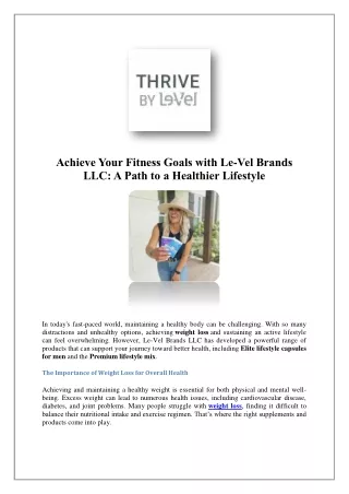 Thrive Chocolate Lifestyle Mix | THRIVE by Le-Vel