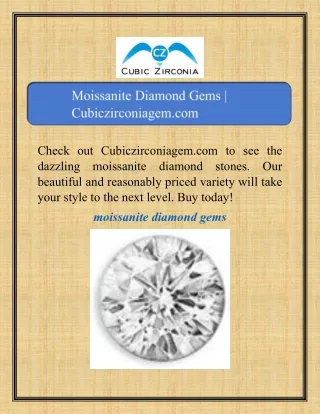 check out cubiczirconiagem