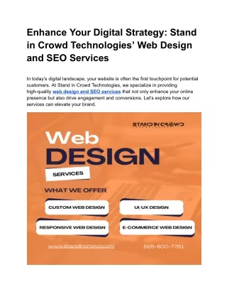 enhance your digital strategy stand in crowd