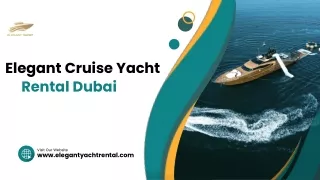 elegant cruise yacht