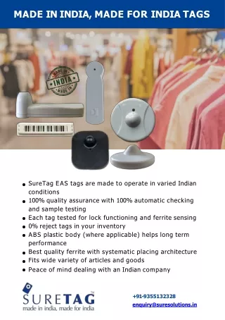 EAS Tags - Brochure for SureTag