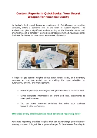 Custom Reports in QuickBooks Your Secret Weapon for Financial Clarity