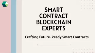 Smart Contract Blockchain Experts