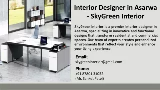 Interior Designer in Asarwa - SkyGreen Interior - Copy