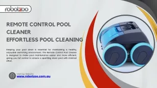 Remote Control Pool Cleaner – Effortless Pool Cleaning at Your Fingertips