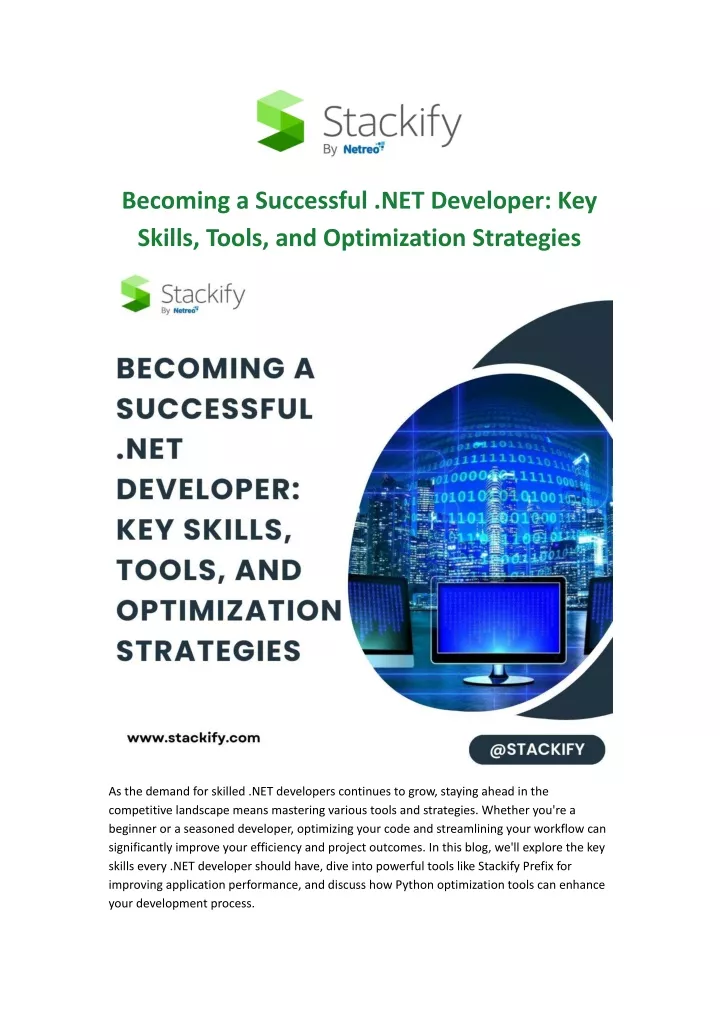 becoming a successful net developer key skills