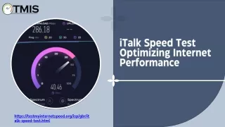 iTalk Speed Test Optimizing Internet Performance