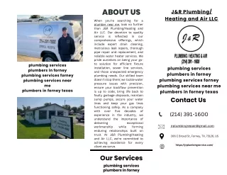 J&R Plumbing/ Heating and Air LLC