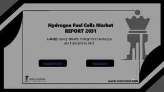 Hydrogen Fuel Cells Market