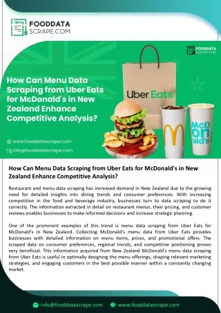 how can menu data scraping from uber eats