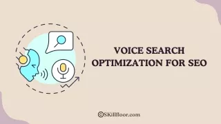 voice search optimization for seo