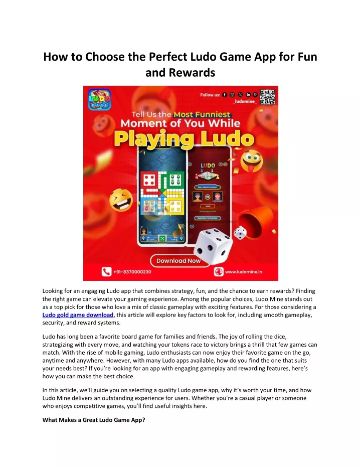 how to choose the perfect ludo game