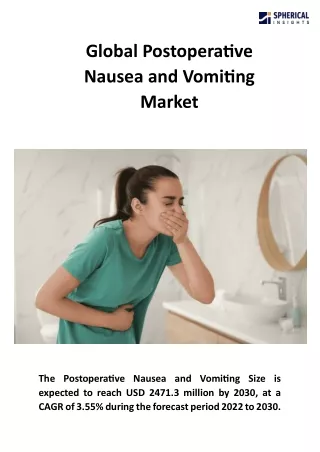global postoperative nausea and vomiting market