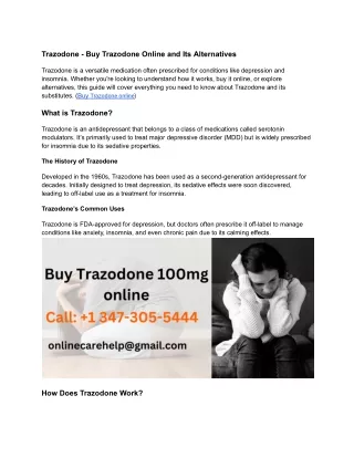 trazodone buy trazodone online