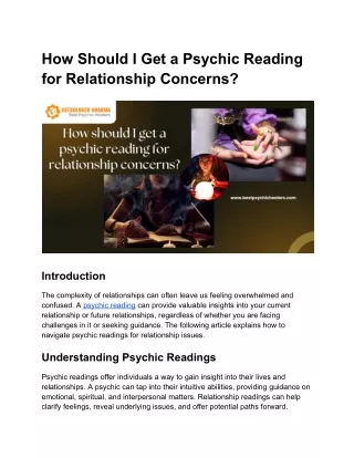 how should i get a psychic reading