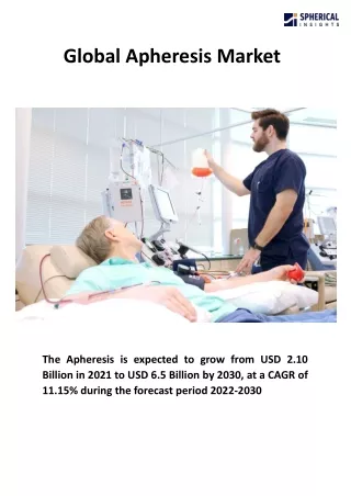 global apheresis market