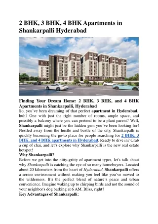 apartments for sale in shankarpalli hyderabad