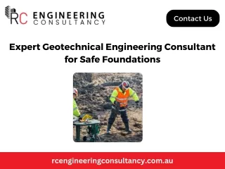 Expert Geotechnical Engineering Consultant for Safe Foundations