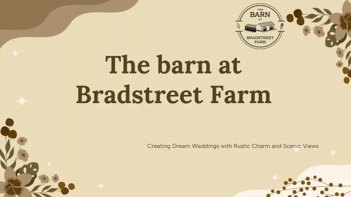 the barn at bradstreet farm