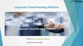 Corporate Travel Booking Platform