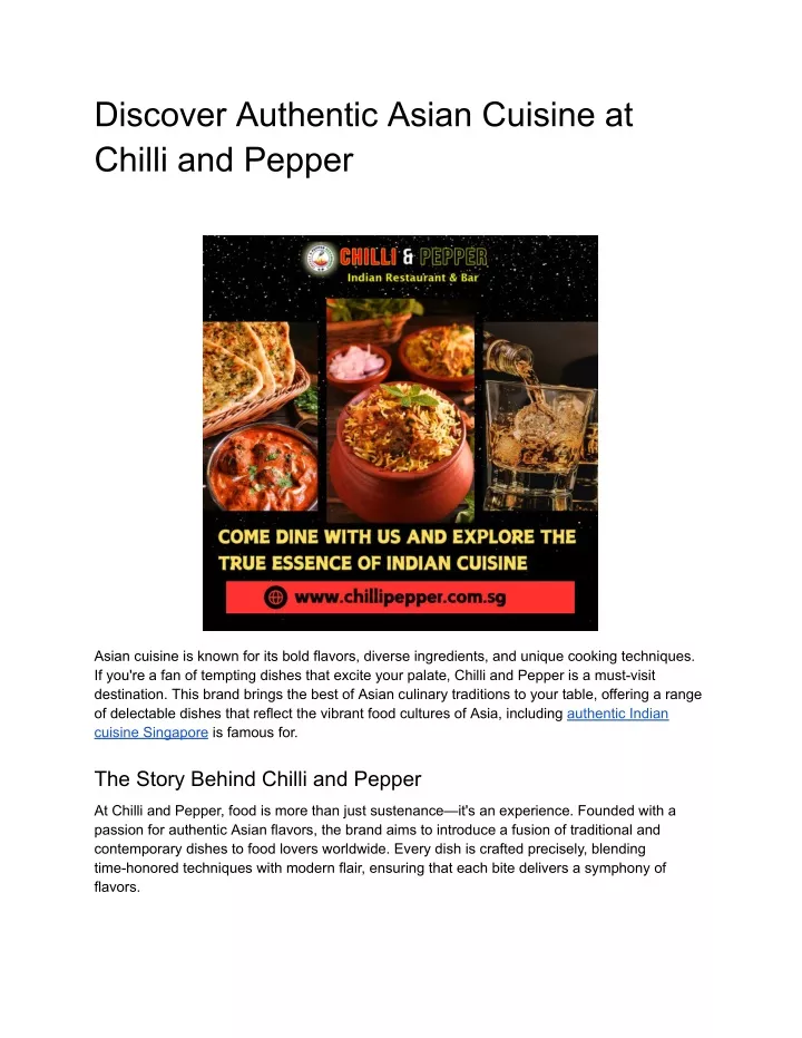 discover authentic asian cuisine at chilli