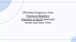 Top Premium Wedding Planners in Kochi for a Dream Celebration