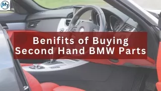 Cost-Effective Solutions: The Value of Second Hand BMW Parts