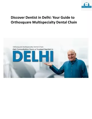 discover dentist in delhi your guide