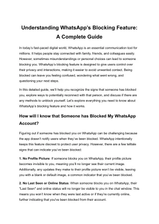 understanding whatsapp s blocking feature