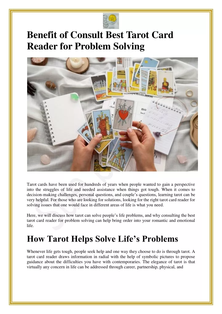 benefit of consult best tarot card reader